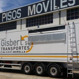 Entrega de varios pisos móviles gran volumen a la empresa Gisbert